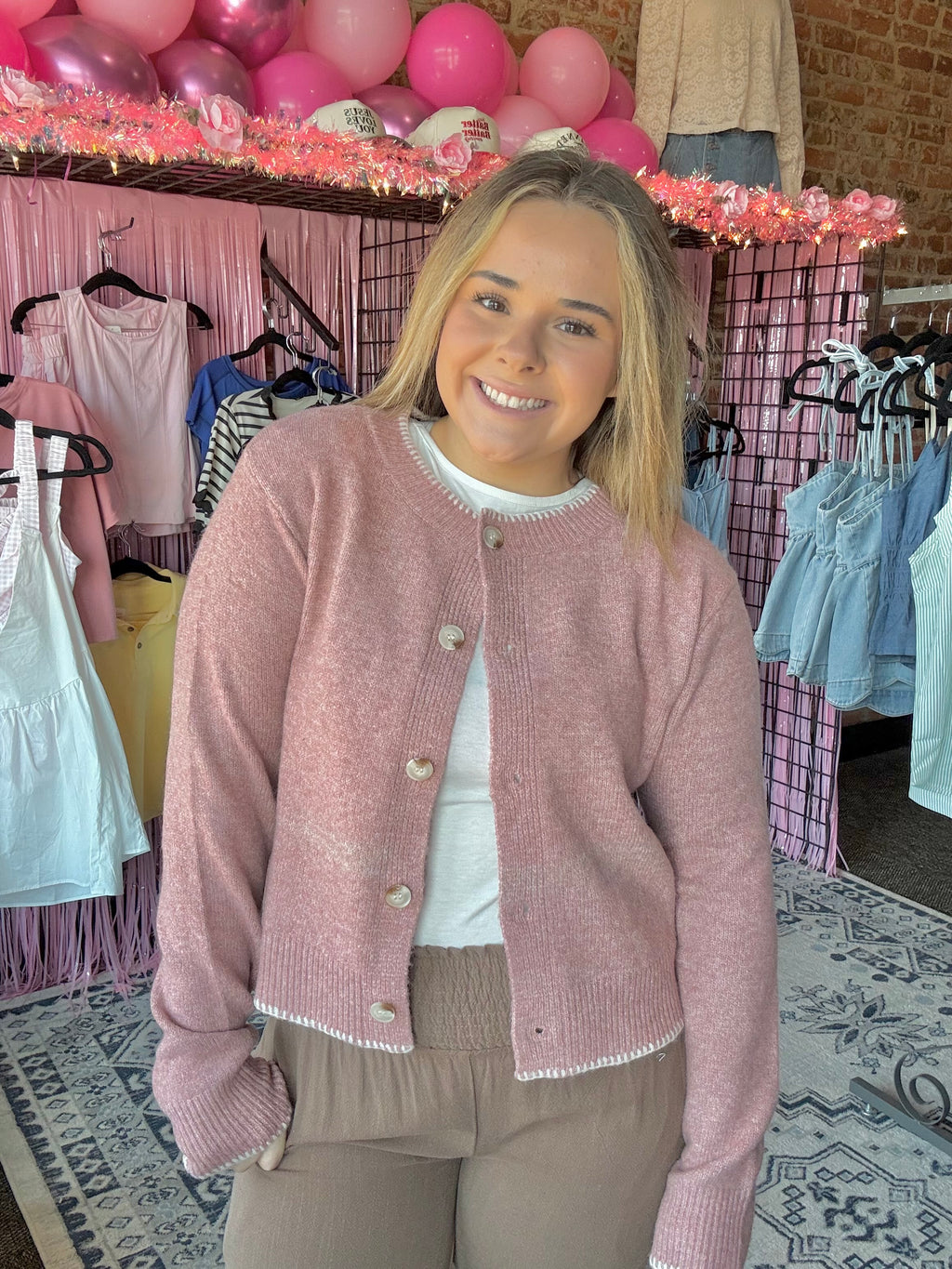 Rosy Days Cardigan