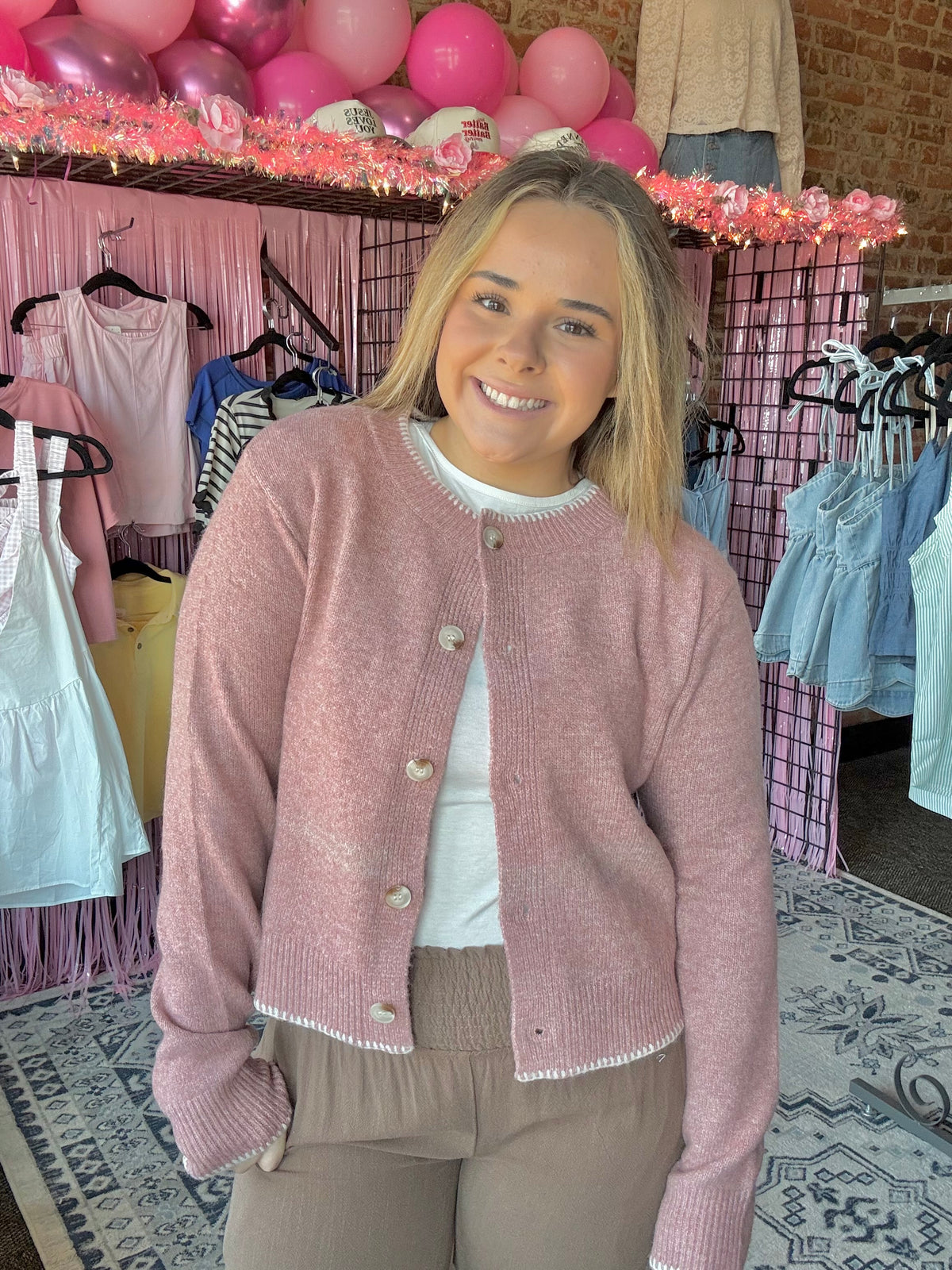 Rosy Days Cardigan