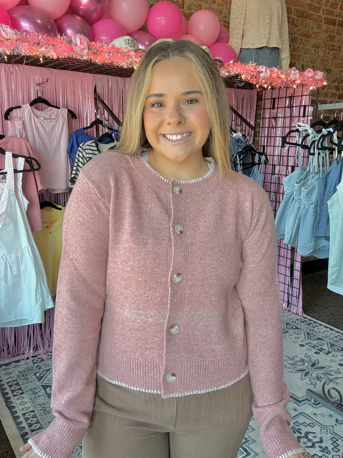 Rosy Days Cardigan