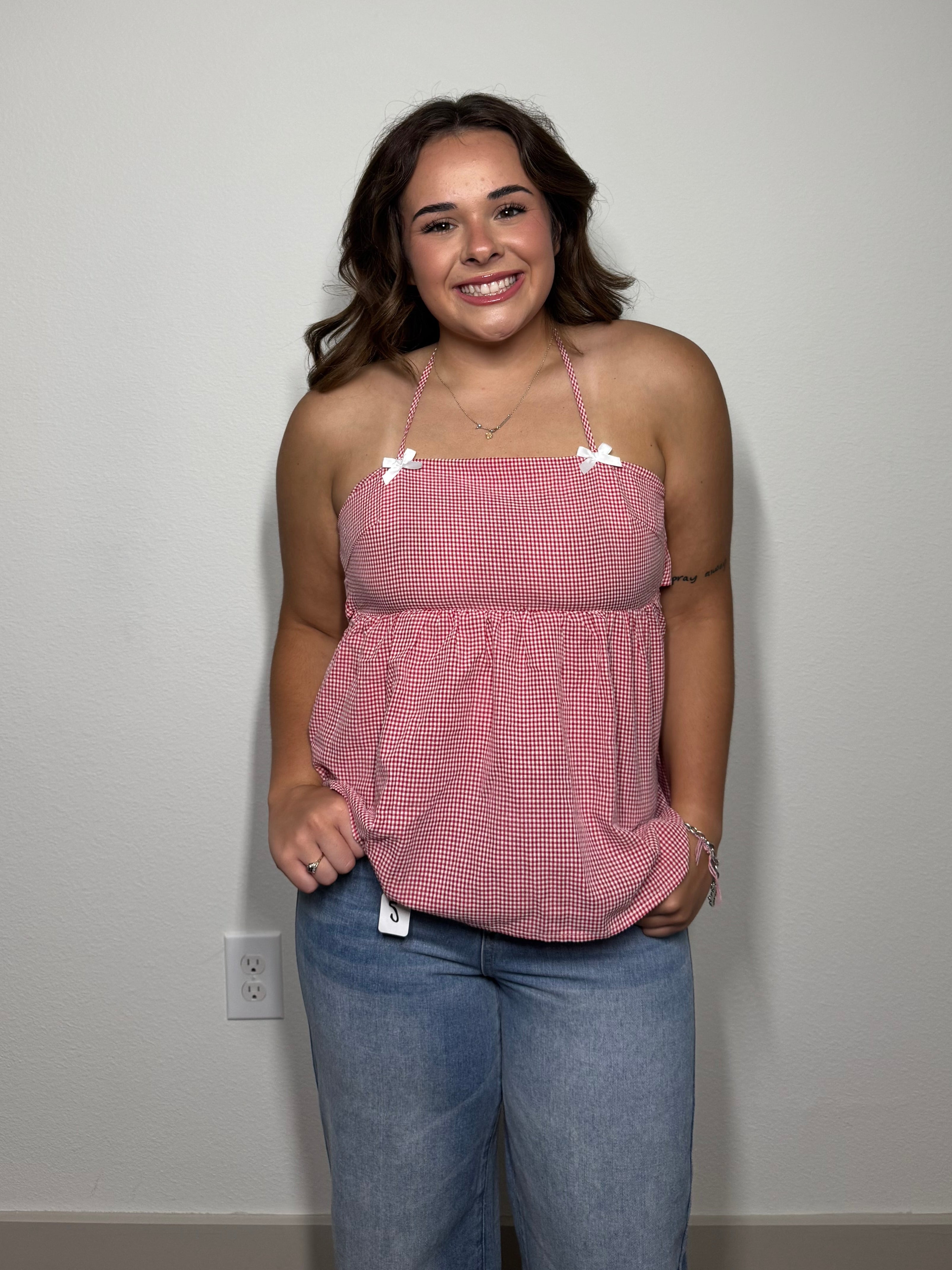 Gingham Girl Top