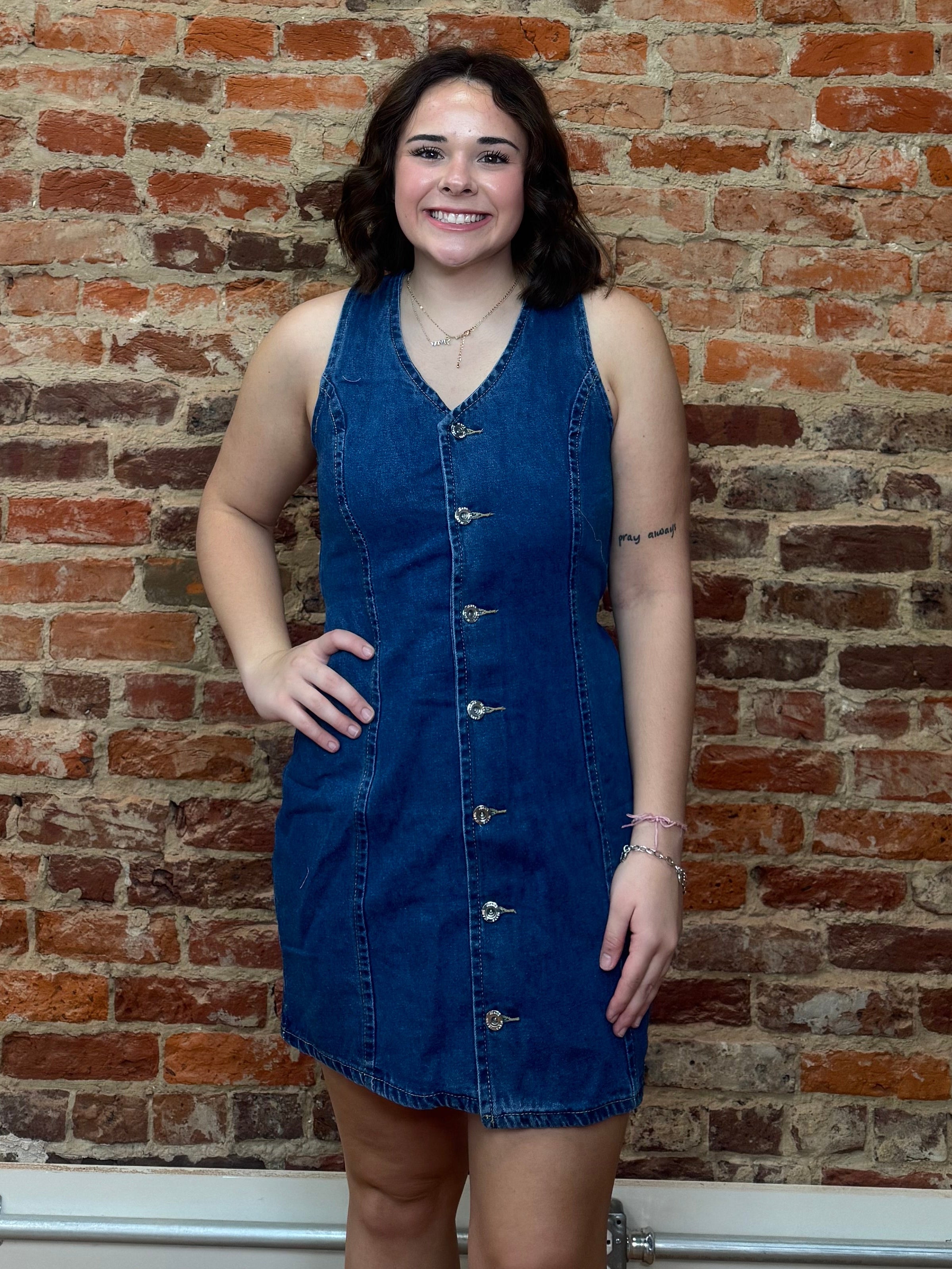 Honey Button Dress