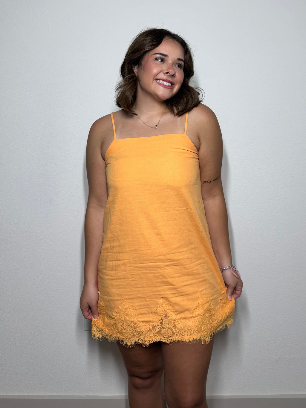 Peachy Lace Dress